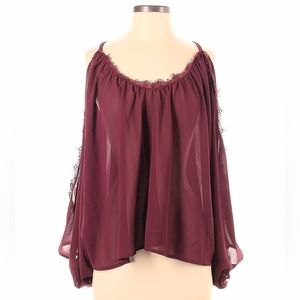 Nasty Gal open arm drape blouse
